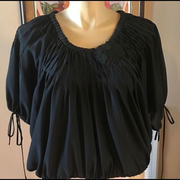 Robbi & Nikki LARGE Black Detailed Top (5) - Picture 2 of 3